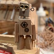 My project for course: Playful Woodworking: Create Wooden Art Toys. Character Design, Sculpture, To, Design, Art To, s, and Woodworking project by Adriana Hollenbeck - 07.21.2024