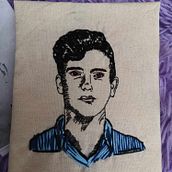 Mi proyecto del curso: Creación de retratos bordados. Embroider, and Textile Design project by Yhasmin Contreras Velasquez - 07.21.2024