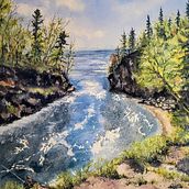 My project for course: Painting Realistic Watercolor Landscapes. Fine Arts, Painting, Sketching, Watercolor Painting, and Naturalistic Illustration project by rehbergjrs - 07.19.2024