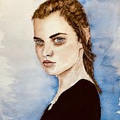 Mi proyecto del curso: Retrato en acuarela a partir de una fotografía. Traditional illustration, Watercolor Painting, and Portrait Drawing project by Toribio Alonso Portal - 07.22.2024