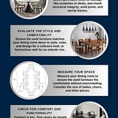 5 Things to Consider Before Buy Quality Used Dining Room Furniture . % Corporate Rentals Clearance Center tarafından hazırlanan Tasarım, Reklamcılık, Mimarlık, Mobilya Tasarımı ve Yapımı, Ve Mobilya Restorasyonu ve Geri Dönüşümü projesi - 07.22.2024