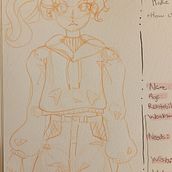My project for course: The Art of Manga: Drawing Unique Characters. Character Design, Pencil Drawing, Drawing, Ink Illustration, and Manga project by Chloe Pretorius - 07.22.2024