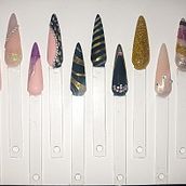 Mi proyecto del curso: Diseños de uñas en gel y acrílicas . Design, Ilustração tradicional, Pintura, Pattern Design, e Pintura decorativa projeto de Stephanie Del Aguila Cadenas - 23.07.2024
