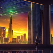 El Soñador. Un progetto di Pittura digitale, Illustrazione digitale, Postproduzione fotografica e Fotomontaggio di Javier Hernandez Caudillo - 23.07.2024