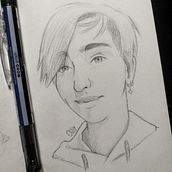 Mon projet du cours : Carnet de portraits : explorez le visage humain. Sketching, Drawing, Portrait Drawing, Artistic Drawing, and Sketchbook project by Mariana Gourdon - 07.08.2024