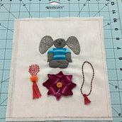 Mi proyecto del curso: Bordado en relieve con la técnica de encaje con nudos . Traditional illustration, Arts, Crafts, Embroider, Fiber Arts, and Textile Design project by Andrea Lopez - 07.23.2024