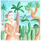 Tarcila do AMARAL. Watercolor Painting project by SIMONE VIEGAS - 07.23.2024