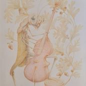 Mijn project van de cursus: Surrealistisch illustreren met de natuur als inspiratie. Traditional illustration, Pencil Drawing, Drawing, Artistic Drawing, Naturalistic Illustration, and Colored Pencil Drawing project by barbara_en_kurt - 07.23.2024
