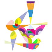 Diseño vectorizado de aves. Vector Illustration, Naturalistic Illustration, and Design project by Martin Estela Cubas - 07.24.2024