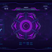 Entorno HUD. Interactive Design, Vector Illustration, and Concept Art project by Martin Estela Cubas - 07.24.2024
