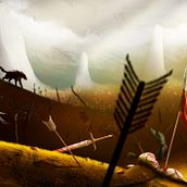 después de la batalla. Een project van Digitale illustratie,  Concept art,  Digitaal schilderij y Kleurentheorie van gere - 03.10.2022