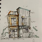 My project for course: Expressive Architectural Sketching with Colored Markers :). Sketching, Drawing, Architectural Illustration, Sketchbook & Ink Illustration project by carlosmmramos - 07.24.2024
