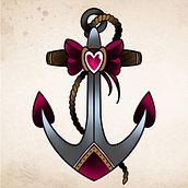 Mi proyecto del curso: Diseño de tatuajes estilo old school en Procreate. Un projet de Dessin, Illustration numérique , et Conception de tatouage de Tania Prats - 25.07.2024