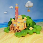 resultat du cours. 3D, Digital Illustration, 3D Modeling, and 3D Design project by michrenard - 07.25.2024