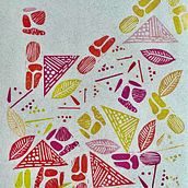 Sketchbook con sellos hechos a mano. Un progetto di Illustrazione tradizionale, Pattern design, Stampa, Sketchbook e Incisione di Monica Cecilia Medina Avalos - 26.07.2024