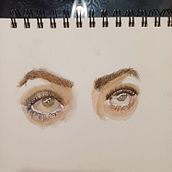 Il mio progetto del corso: Disegno ad acquerello: dipingere occhi espressivi. Projekt z dziedziny  Sztuki piękne,  Malarstwo, Malowanie akwarelą i Portret użytkownika Liam Caruso - 26.07.2024