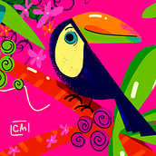 Tropical vibes!. Digital Illustration, and Packaging project by Cassya Maviony - 07.26.2024