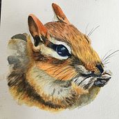 My project for course: Expressive Animal Portraits in Watercolor. Traditional illustration, Watercolor Painting, Realistic Drawing, and Naturalistic Illustration project by Jan Kent - 07.26.2024