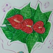 Meu projeto do curso: Aquarela botânica: ilustre a anatomia das flores. Traditional illustration, Fine Arts, Painting, Drawing, Watercolor Painting, and Botanical Illustration project by karenmb2361 - 07.27.2024