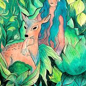 Mon projet du cours : Bestiaire botanique : aquarelle, encre et graphite. Traditional illustration, Fine Arts, Painting, Drawing, Watercolor Painting, Botanical Illustration, Ink Illustration, and Naturalistic Illustration project by Amandine - 07.27.2024