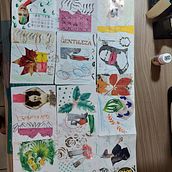 Meu projeto do curso: Caderno criativo: experimente com colagem, estampagem e decupagem. Traditional illustration, Collage, Paper Craft, and Sketchbook project by Neya Maciel - 07.26.2024