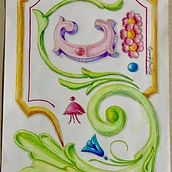 Meu projeto do curso: Filetagem portenha: ilustração e ornamentação de cartazes. Lettering, Poster Design, H, and Lettering project by Cecília Araújo - 07.27.2024