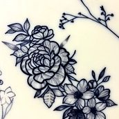 Mi proyecto del curso: Tatuaje botánico con puntillismo. Traditional illustration, Tattoo Design, and Botanical Illustration project by Ale Cruz - 07.26.2024
