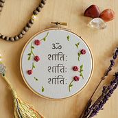 Om Shanti Shanti Shanti. Embroider project by Laura Molina - 07.28.2024