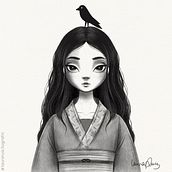 Ilustración digital con Procreate en blanco y negro. Un proyecto de Ilustración digital de Laura Ruiz - 28.07.2024
