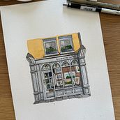 My project for course: Watercolor Urban Illustration: Portray your City . % Steph H tarafından hazırlanan Tablo, Çizim, Sulubo, a Resim, Mimari İllüstras, Ve on projesi - 07.29.2024