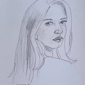 Mein Abschlussprojekt für den Kurs: Skizzenbuch für Porträts: Erkunde das menschliche Gesicht. Sketching, Drawing, Portrait Drawing, Artistic Drawing, and Sketchbook project by Vanessa Mattonet - 07.29.2024