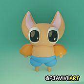 Mi proyecto del curso: Creación de personajes kawaii en 3D con Blender. Un progetto di Illustrazione tradizionale, Character design, Illustrazione digitale, Modellazione 3D e Manga di Francisco Soto - 31.07.2024