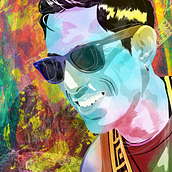 My project for course: Vector Portrait with Manual Textures . Ilustração vetorial e Ilustração digital projeto de wwiirr - 28.07.2024