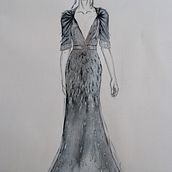 Assignment for course "Watercolor Fashion Illustration: Silhouette, Color and Flow". Un proyecto de Ilustración de moda					 y Pintura a la acuarela de Signe Licite - 30.07.2024