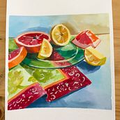 My project for course: Gouache Painting: Create Vibrant Works of Art. Fine Arts, Painting, Color Theor, and Gouache Painting project by ereandkims - 07.31.2024