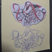 Mi proyecto del curso: Técnicas de tatuaje blackwork con línea fina. Tattoo Design project by Aizen Duran - 07.31.2024