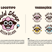 Cold Sheep Sorveteria. Design, Br, ing & Identit project by Gabriela Abreu - 08.01.2024