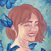 Mi proyecto del curso: Pintura digital: retratos femeninos de estilo fantástico. Traditional illustration, Digital Illustration, and Digital Painting project by Andrea Güiza - 08.01.2024