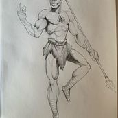 Mi proyecto del curso: Ilustración para cómics: anatomía de un superhéroe. Traditional illustration, Character Design, Comic, Pencil Drawing, and Figure Drawing project by juartpeacetetlh - 08.06.2024
