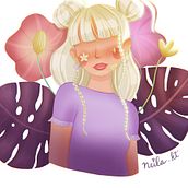 Mon projet du cours : Portrait de personnages de cartoon avec Procreate. Character Design, Digital Illustration, Digital Drawing, and Digital Painting project by Neila Kt - 07.31.2024