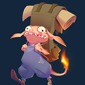 My project for course: Fantasy Character Design in Procreate. Een project van Traditionele illustratie, Ontwerp van personages, Digitale illustratie, Digitale tekening y  Digitaal schilderij van Anastasia Sukhoveeva - 18.08.2024