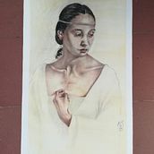 Mi proyecto del curso: Dibujo de retrato clásico: el método del Renacimiento. Fine Arts, Sketching, Drawing, Portrait Drawing, Realistic Drawing, and Artistic Drawing project by Galalaliendres - 08.02.2024
