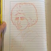 Mi proyecto del curso: Dibujo de retratos llamativos con lápices de colores. Drawing, Portrait Drawing, Sketchbook, and Colored Pencil Drawing project by Majo Coletes - 08.03.2024