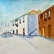 Mi proyecto del curso: Dibujo arquitectónico con acuarela y tinta. Projekt z dziedziny Sketching,  R, sunek, Malowanie akwarelą,  R, sunek architektoniczn, Sketchbook,  R i sunek atramentem użytkownika Ana Isabel García Espinel - 03.08.2024