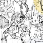 Mi proyecto del curso: Dibujo de la figura humana en poses expresivas. Un progetto di Belle arti, Bozzetti, Disegno, Sketchbook e Disegno anatomico di Maria Fernanda Rivera de la Cerda - 03.08.2024