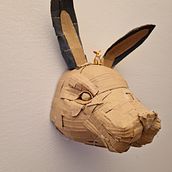 Mein Abschlussprojekt für den Kurs: Papp-Skulpturen für Anfänger. Character Design, Arts, Crafts, Fine Arts, and Sculpture project by Dorothee Müller - 08.03.2024