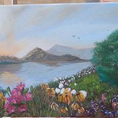 Morning Lake . Lukisan proyek oleh Karmen Gorham - 08.02.2024