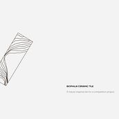 Biophilia Ceramic Tile. Un progetto di Product design, Design, Ceramica e Pattern design di Sümeyye Yıldız - 03.08.2024