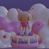 Mi proyecto del curso: Creación de personajes kawaii en 3D con Blender. Projekt z dziedziny Tradycyjna ilustracja, Projektowanie postaci, Ilustracja cyfrowa,  Modelowanie 3D i Manga użytkownika deniise_palma - 27.07.2024