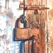 Mi proyecto del curso: Masterclass  de texturas en acuarela. Fine Arts, Painting, and Watercolor Painting project by Isabel Paricio - 08.03.2024